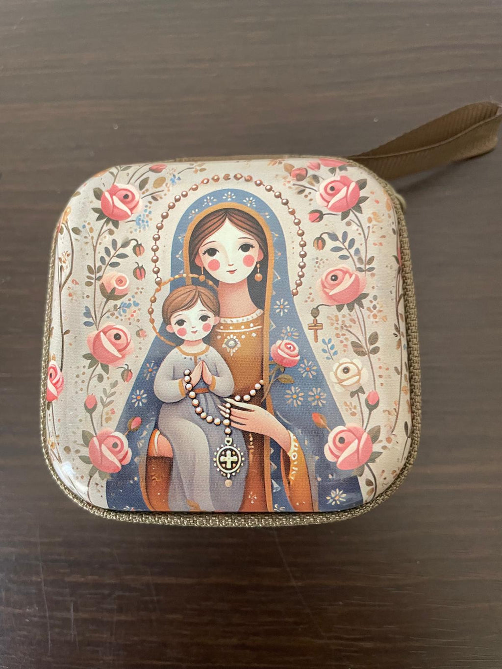 حقيبة مربعة الشكل لسيدة الوردية